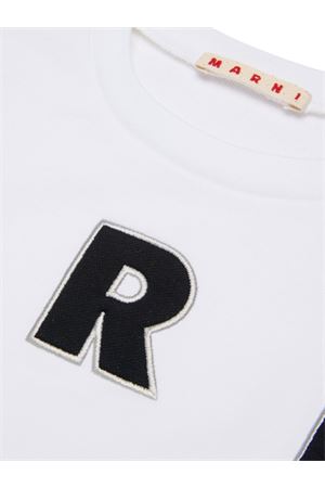 felpa in cotone bianco MARNI KIDS | M01193M00V00M100